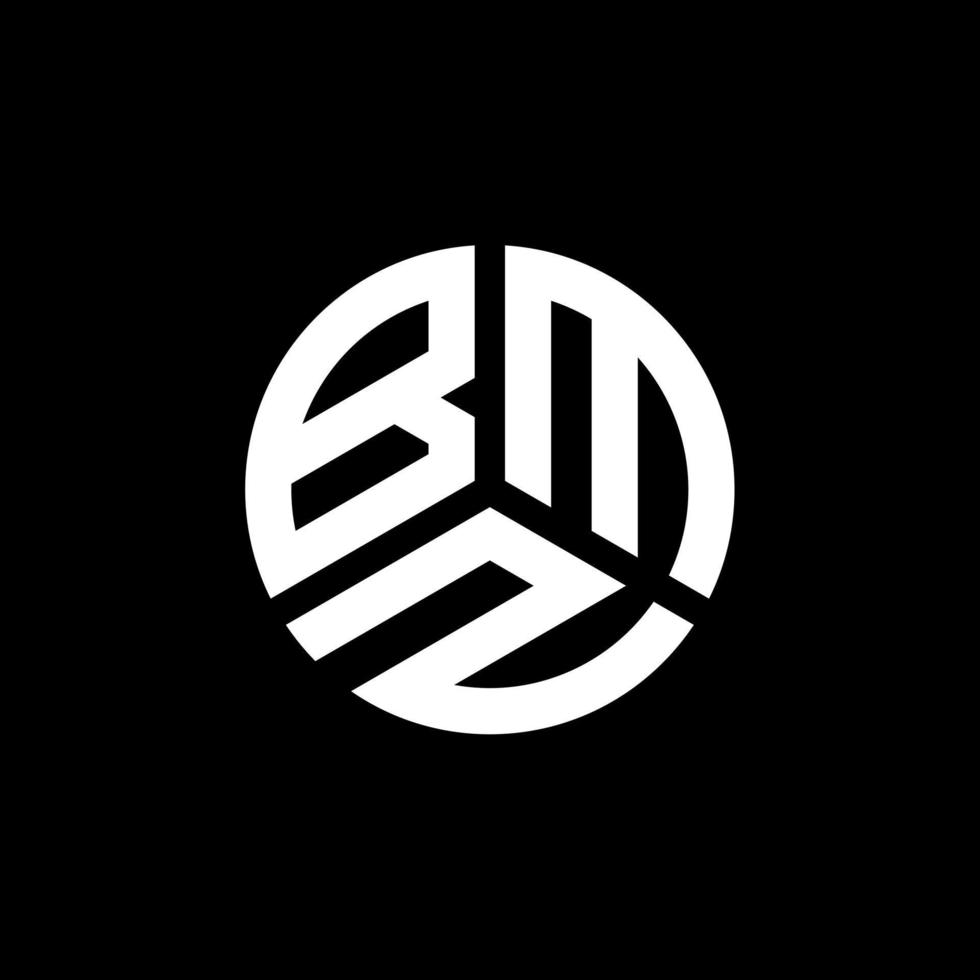 BMZ letter logo design on white background. BMZ creative initials letter logo concept. BMZ letter design. vector