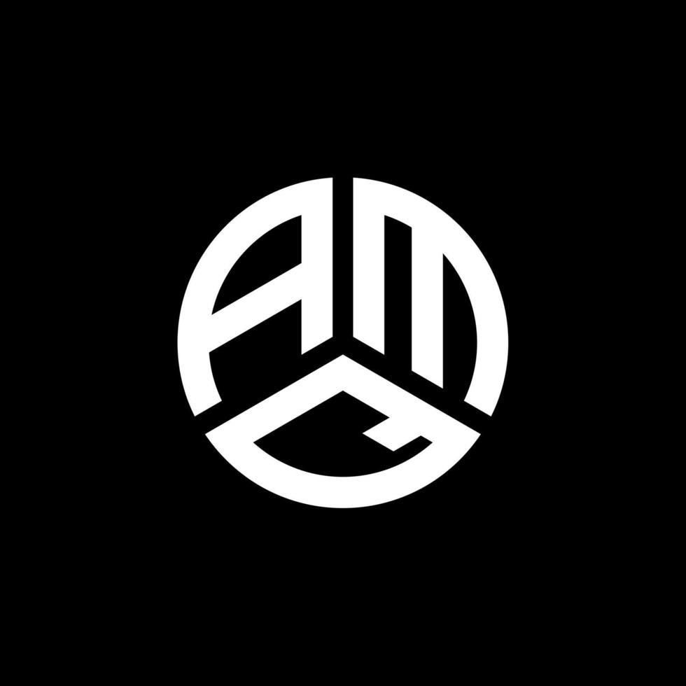 diseño de logotipo de letra amq sobre fondo blanco. concepto de logotipo de letra de iniciales creativas amq. diseño de letras amq. vector