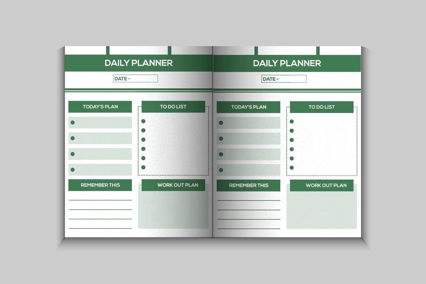 Interior design with daily planner vector