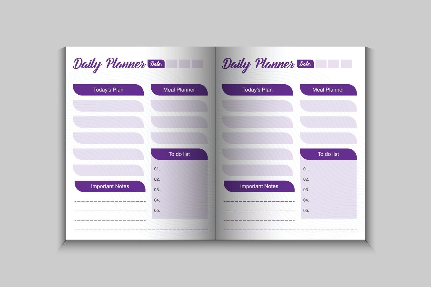 Interior design with daily planner vector