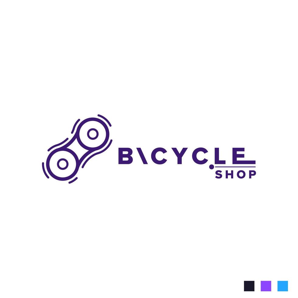Bicycle shop vector logo suitable for your business