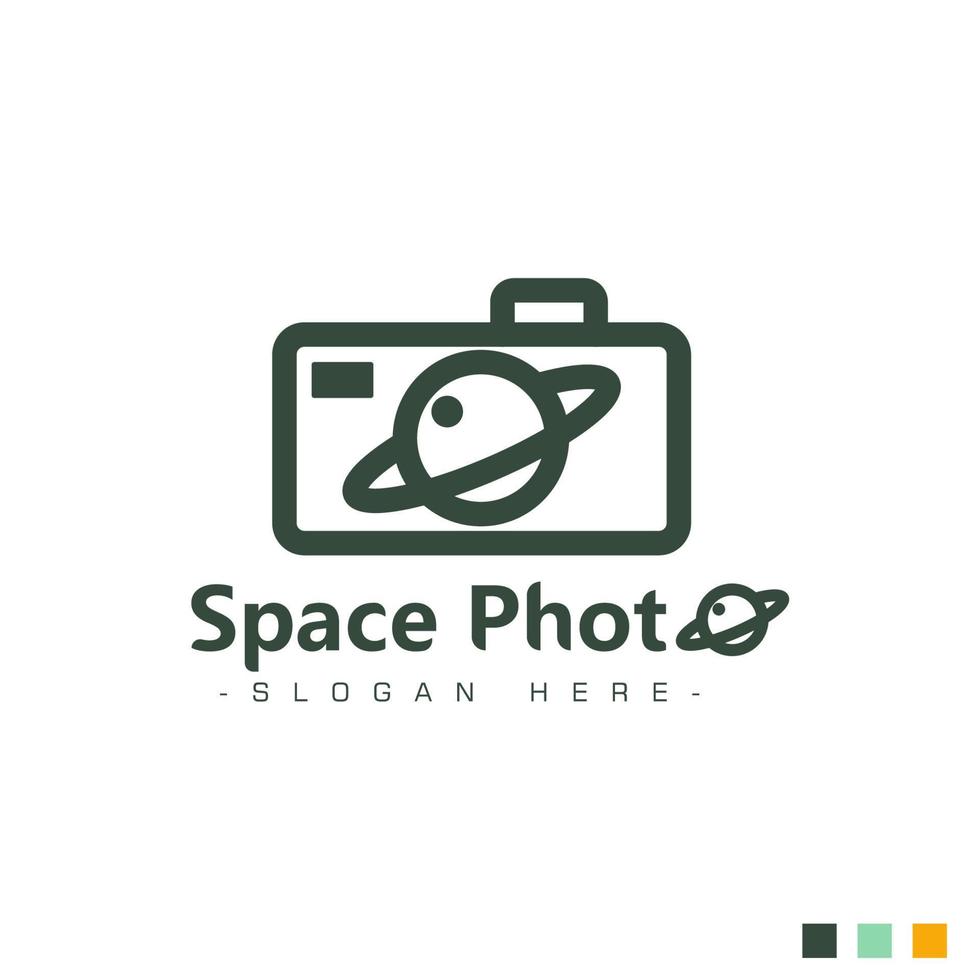 Logo design spacephoto Premium Vector