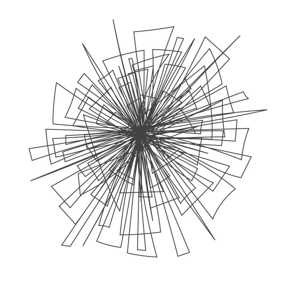 Tangle chaos abstract hand drawn messy scribble ball vector illustration.