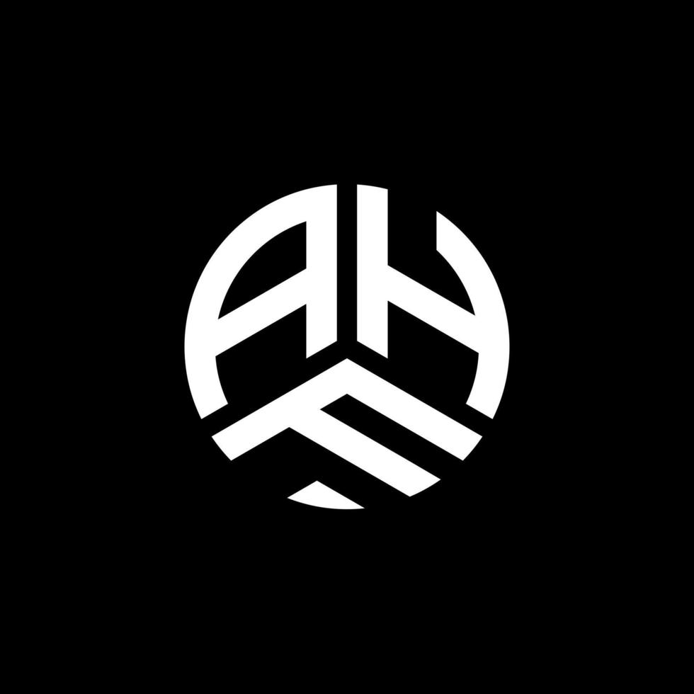 AHF letter logo design on white background. AHF creative initials letter logo concept. AHF letter design. vector