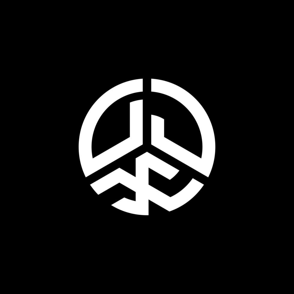 diseño de logotipo de letra djx sobre fondo blanco. concepto de logotipo de letra de iniciales creativas djx. diseño de letras djx. vector