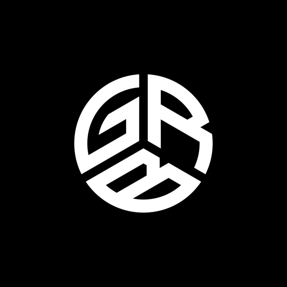 diseño de logotipo de letra grb sobre fondo blanco. concepto de logotipo de letra de iniciales creativas grb. diseño de letras grb. vector