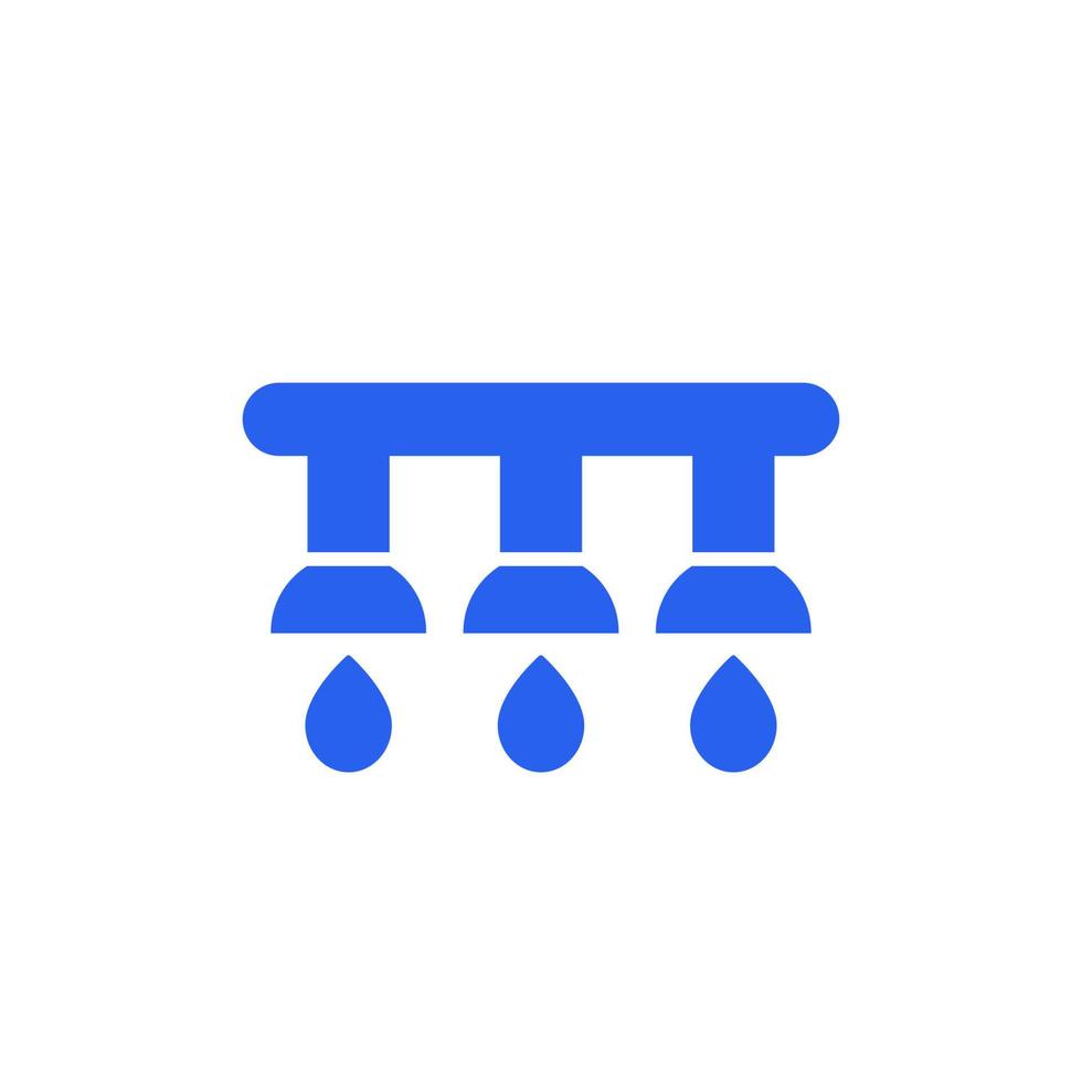 irrigation system icon on white vector