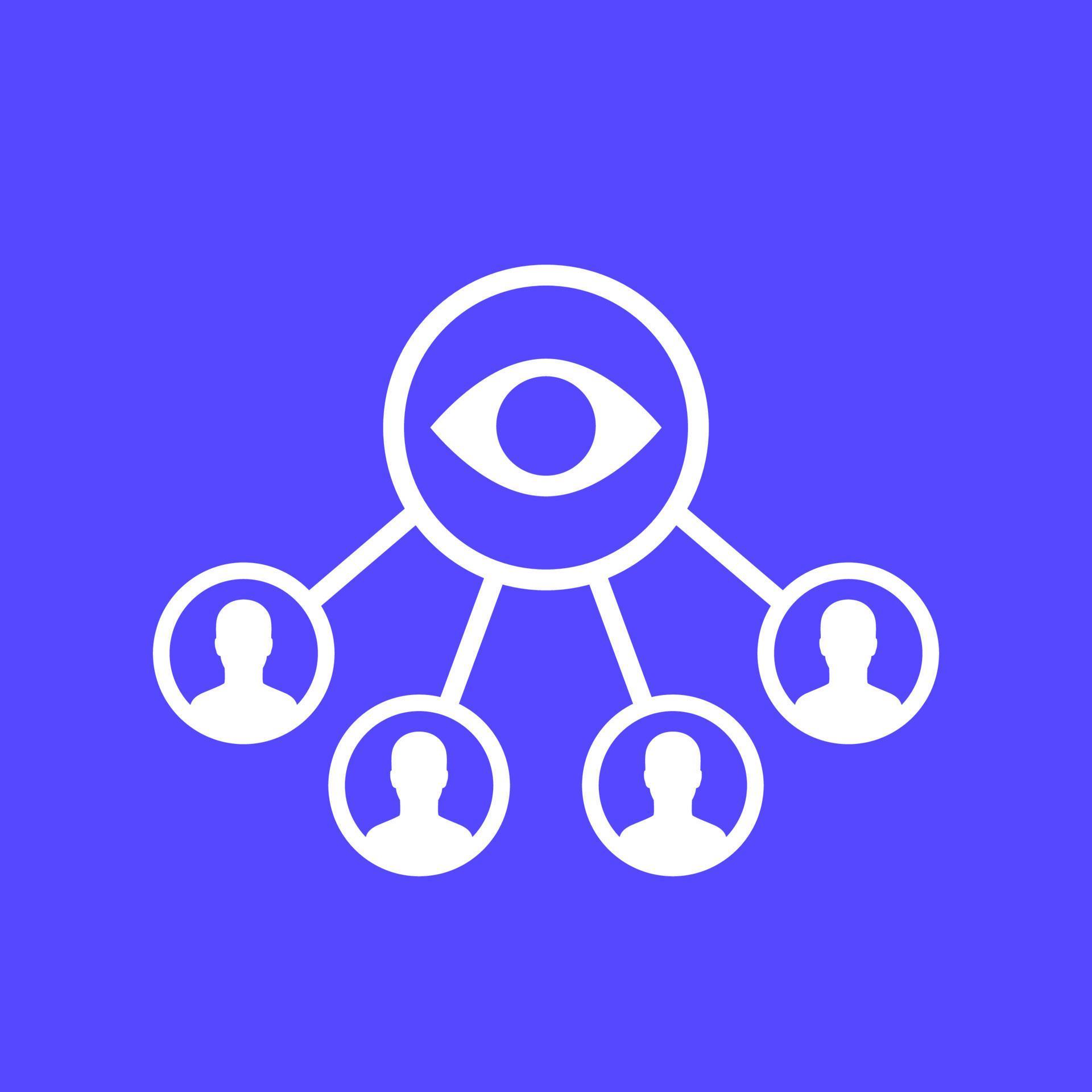 monitoring group, observers icon for web 6959939 Vector Art at Vecteezy