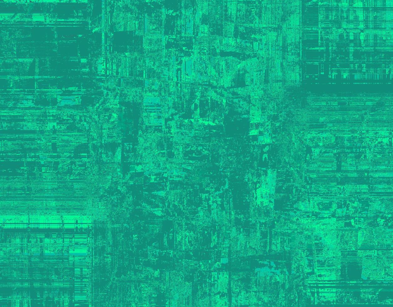 Green background with striking dark and light accents. photo
