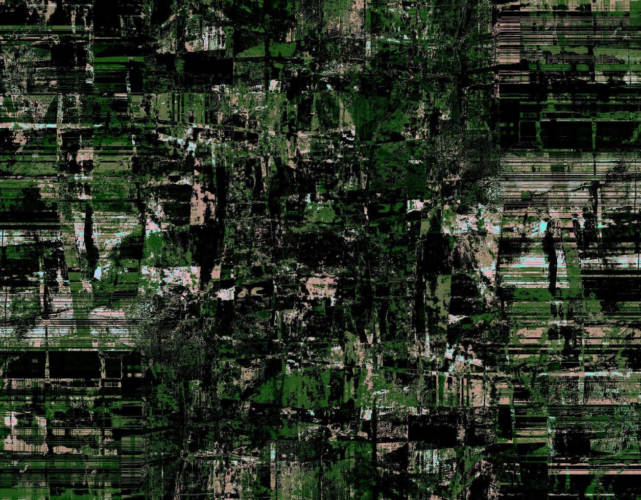 Green background with striking dark and light accents. photo