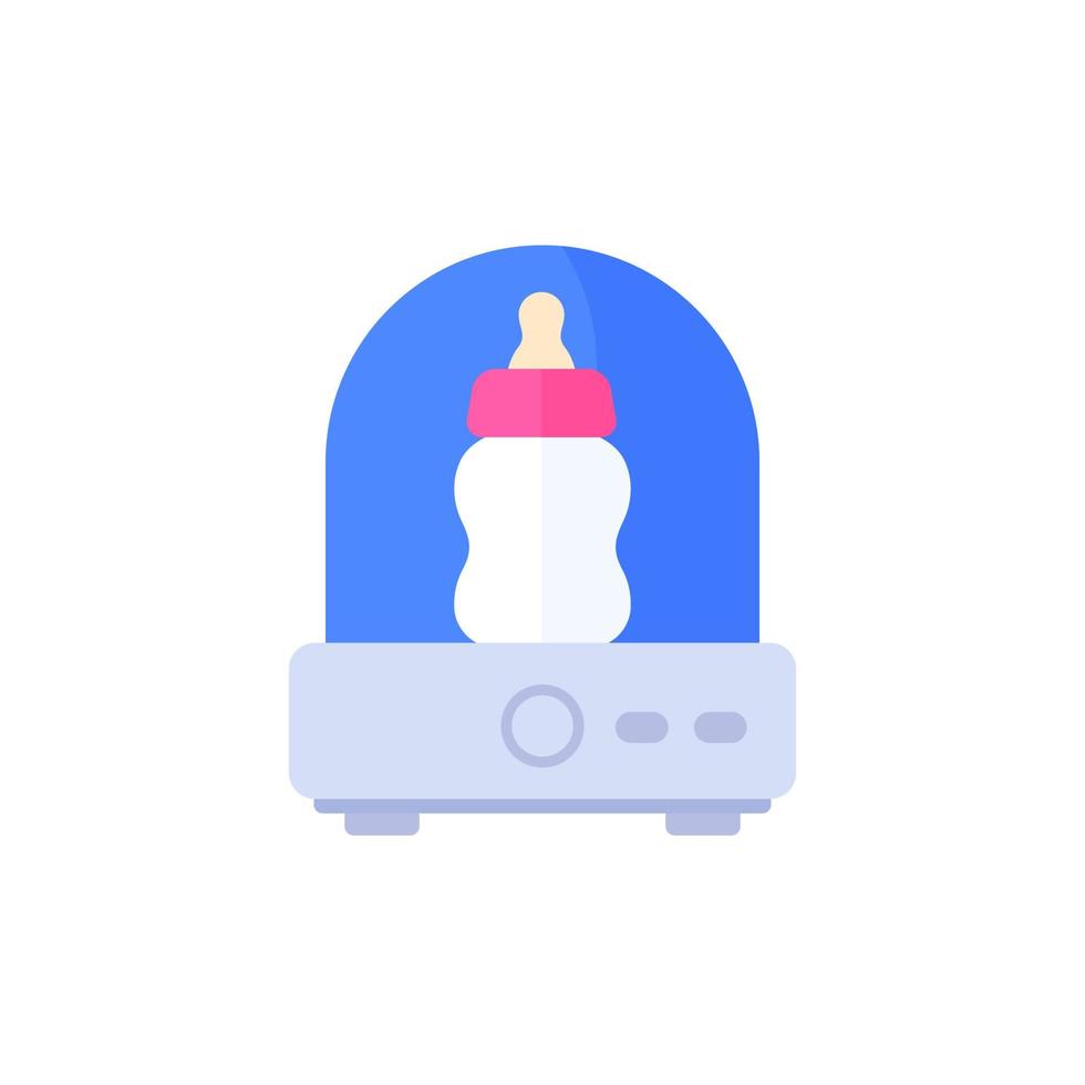 Baby bottle sterilizer vector icon