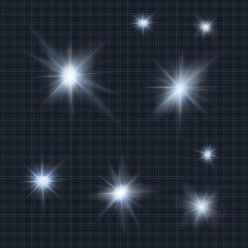 flares, rays, beams, cold light vector effects