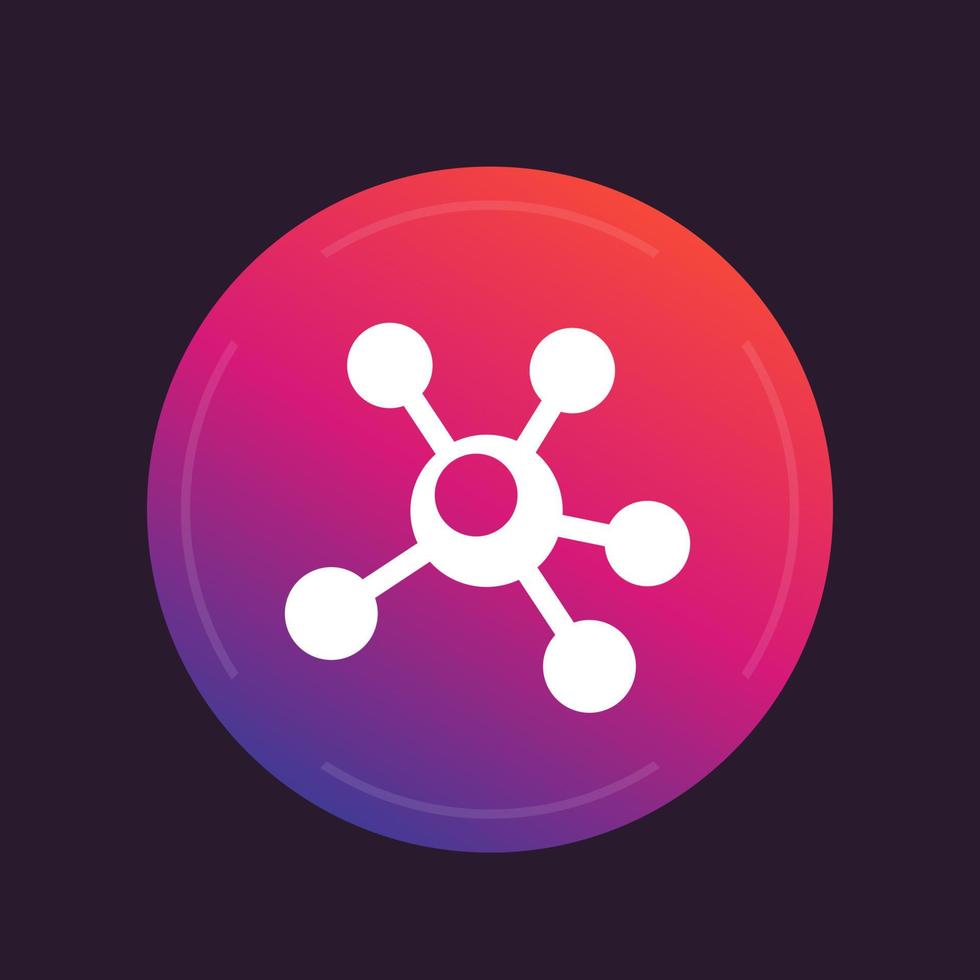 Connections, connectivity icon vector