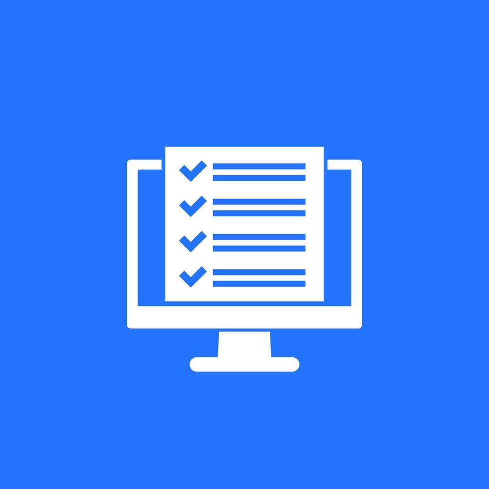 checklist, project management software icon vector