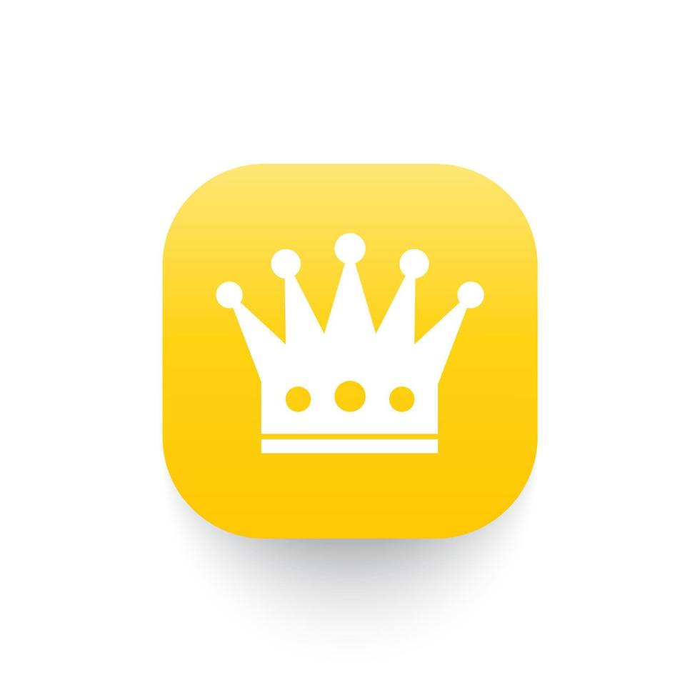 crown icon, regal, royal symbol vector