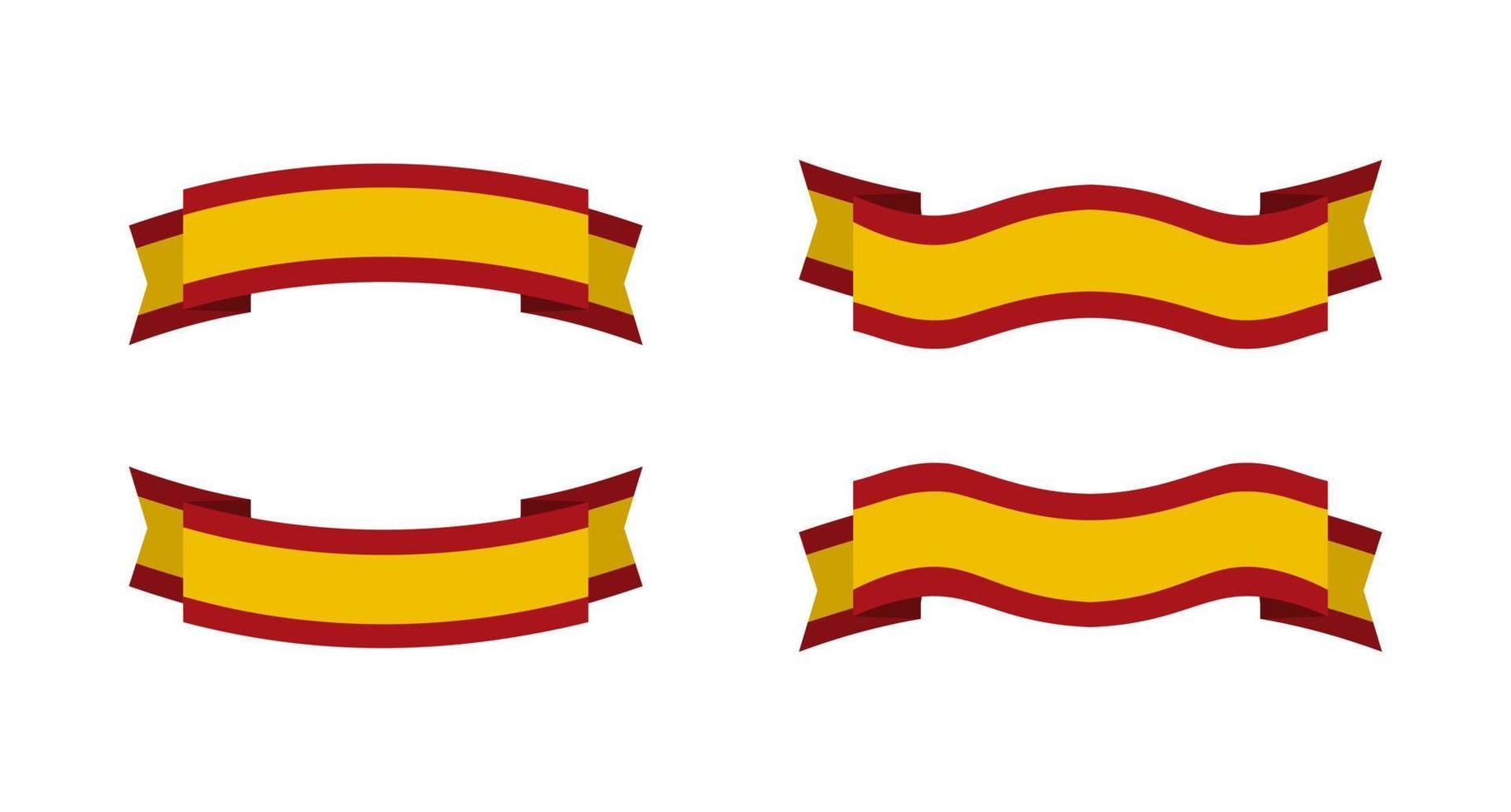 conjunto de cinta de la bandera de españa 1851215 Vector en Vecteezy