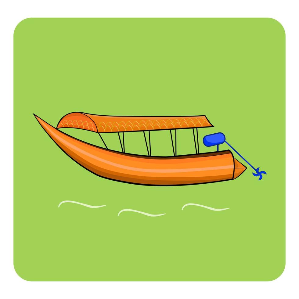 Boat vehicle abstract background element for decorative vector illustration