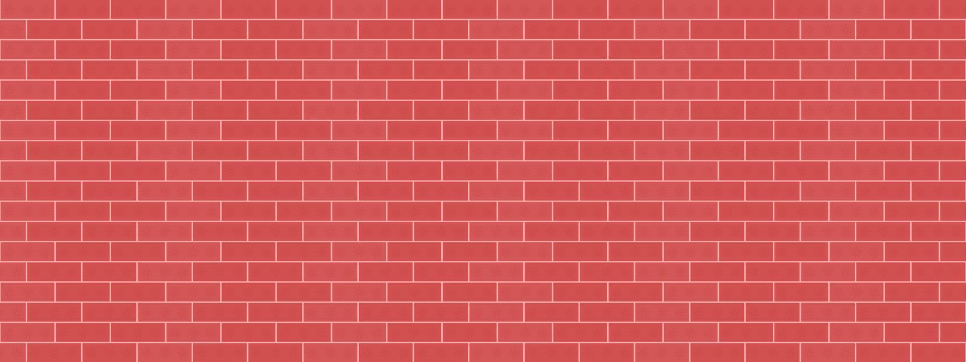 Abstract background textures red brickwork wallpaper vector illustration