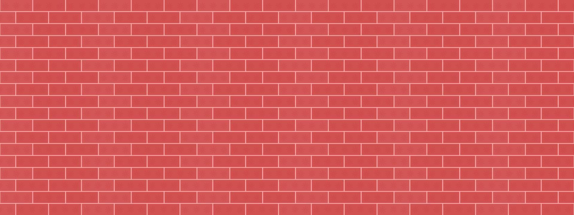 Abstract background textures red brickwork wallpaper vector illustration