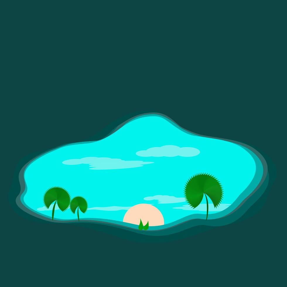 Ilustración de vector de entorno de campo de fondo abstracto