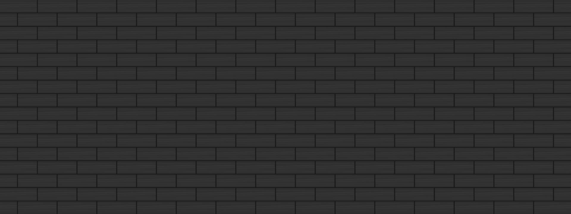 Abstract background texture black brick wall for decorative vector illustration