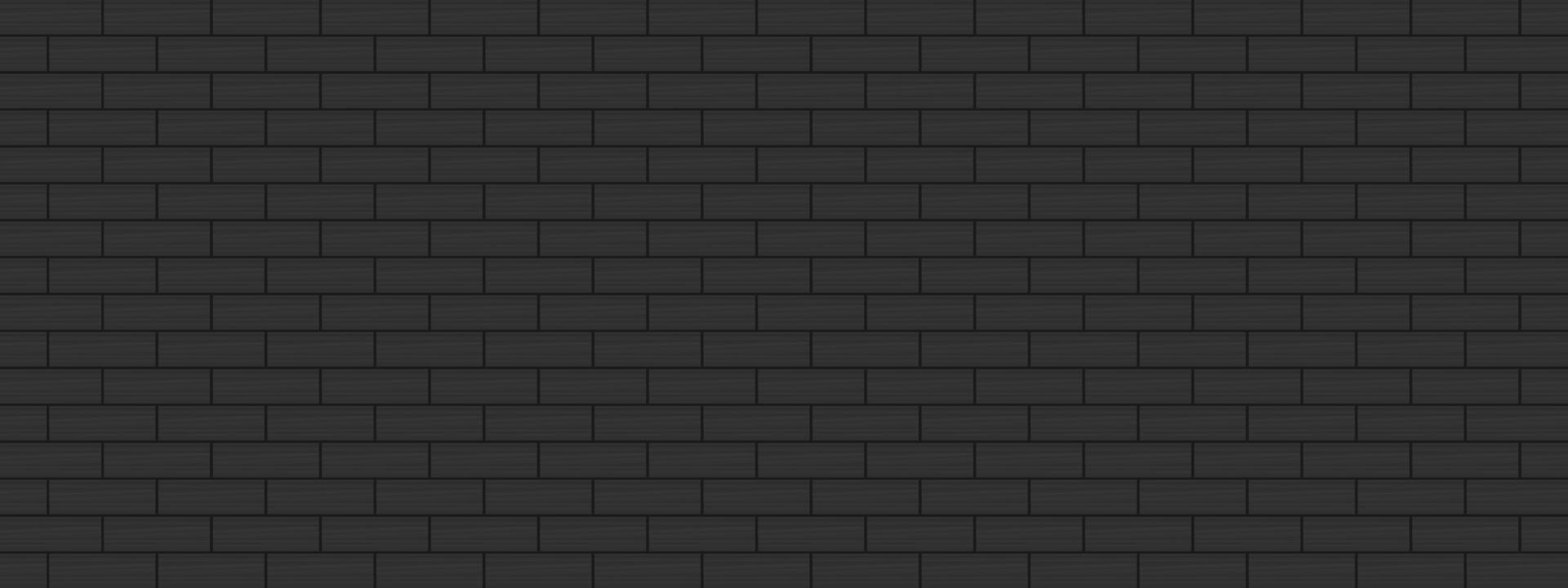 Abstract background texture black brick wall for decorative vector illustration