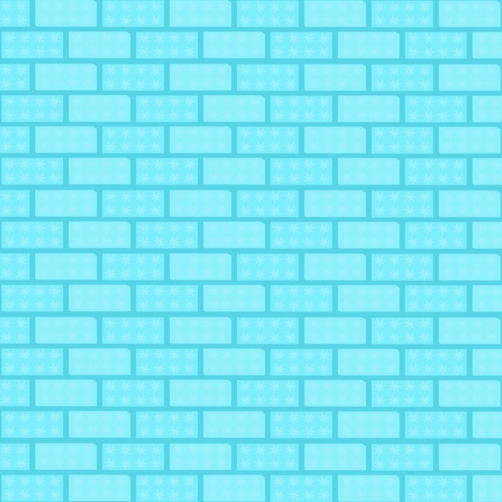 Abstract background textured blue colorful brick wall vector illustration