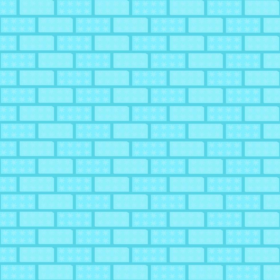 Abstract background textured blue colorful brick wall vector illustration