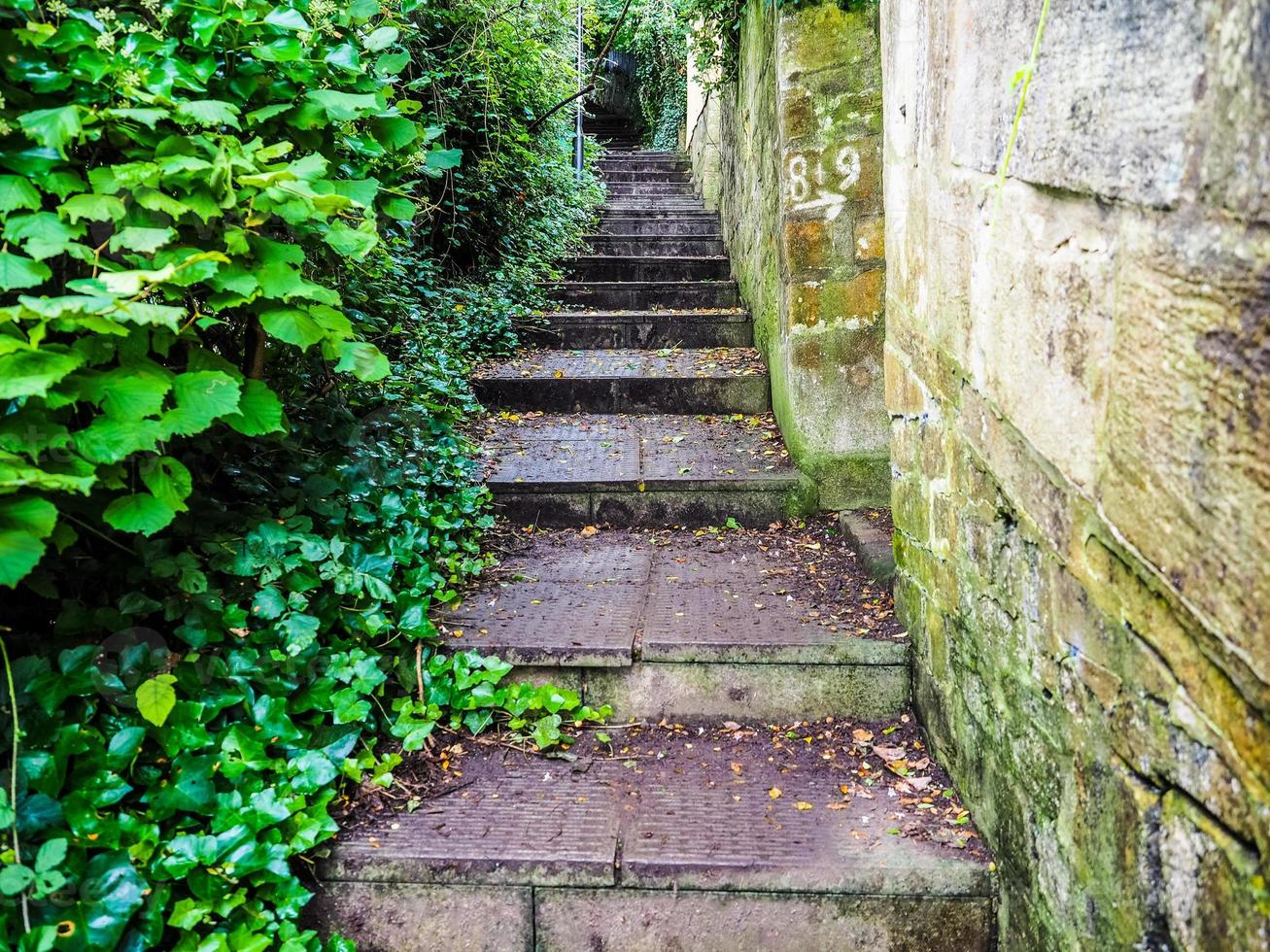 escalera hdr al parque alexandra en bath foto