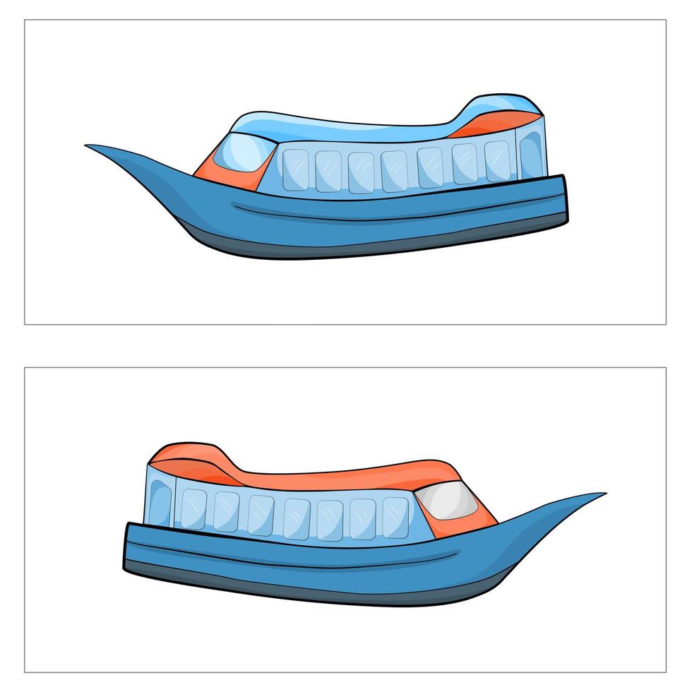 elemento de icono de transporte de barco exprés para ilustración de vector decorativo