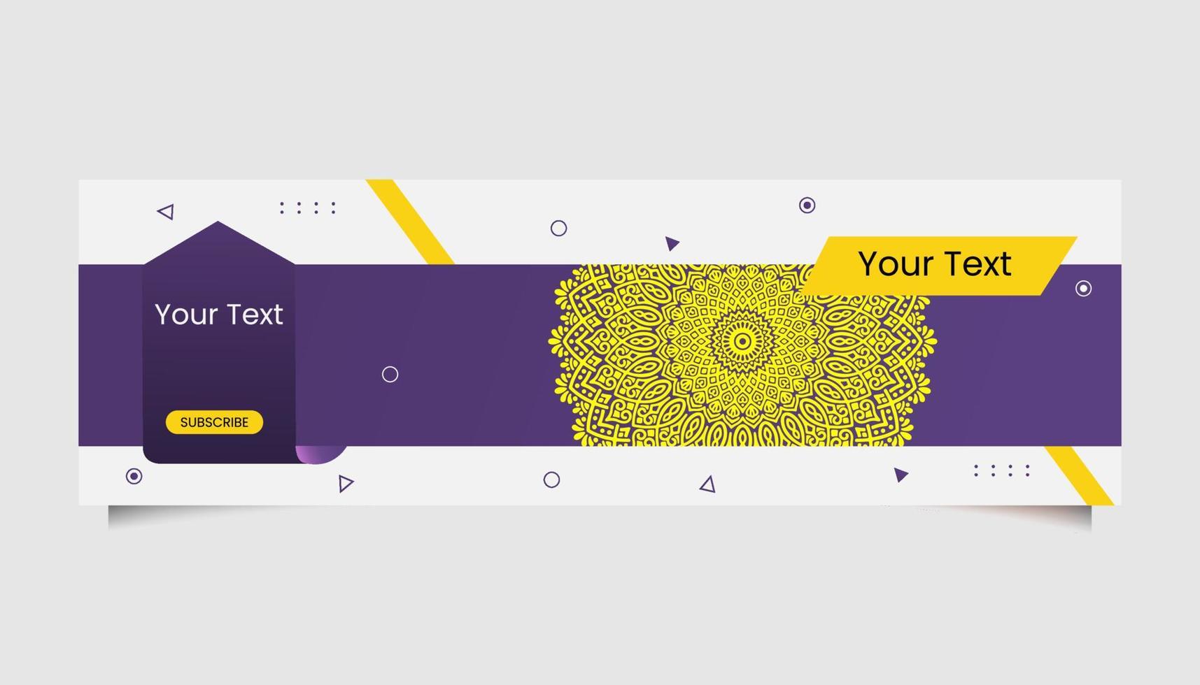 Mandala ornate background for web banner business vector