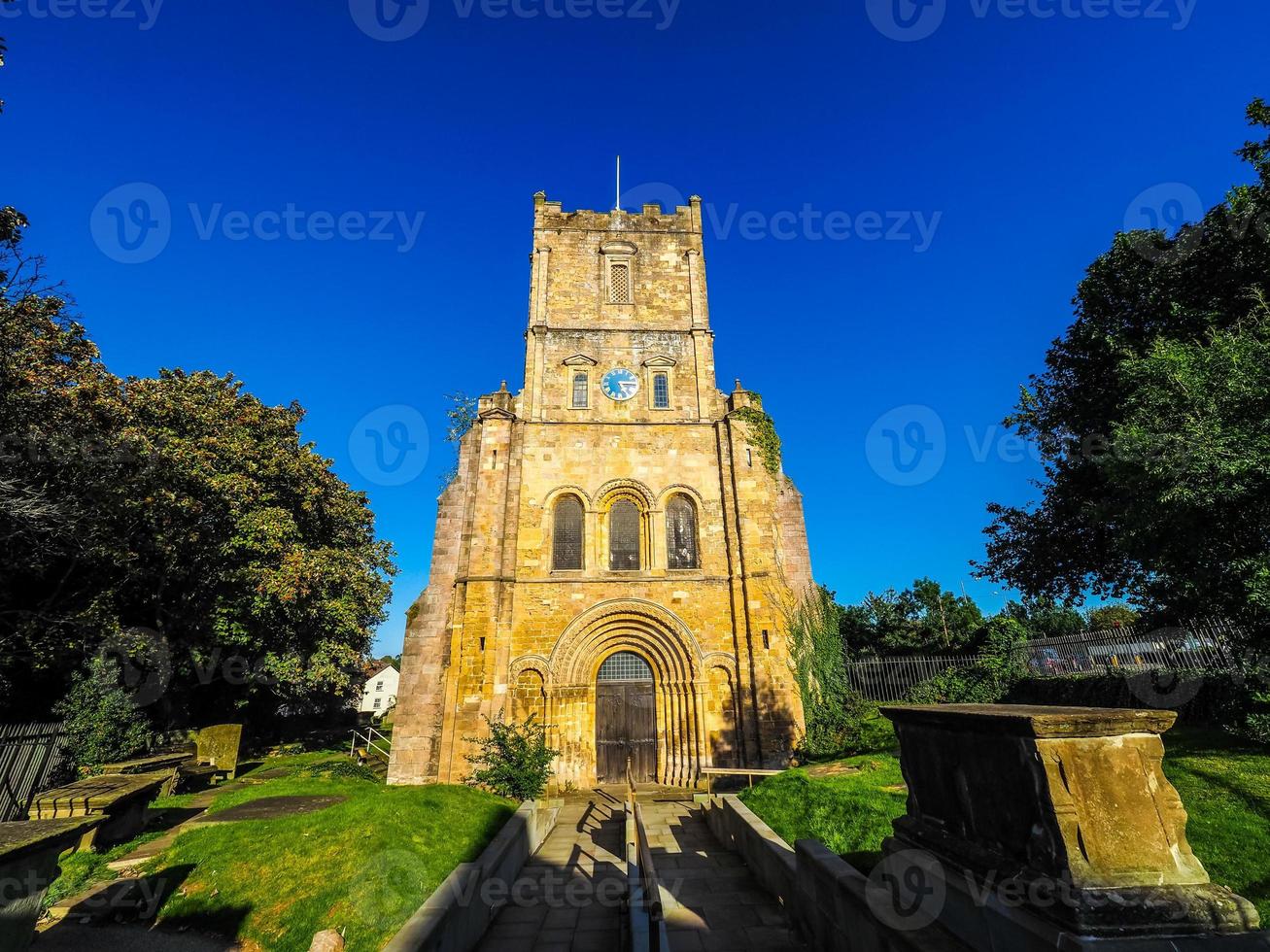 hdr iglesia de santa maría en chepstow foto