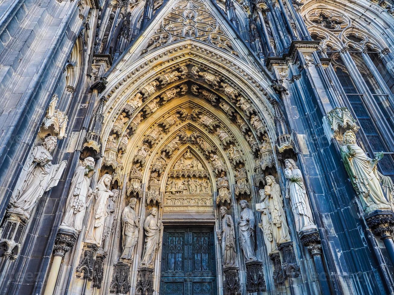 HDR St Peter Cathedral in Koeln photo