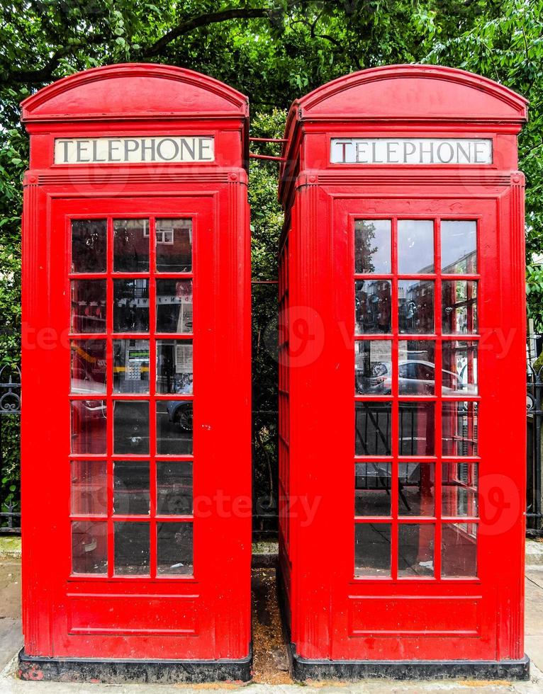 HDR London telephone box photo