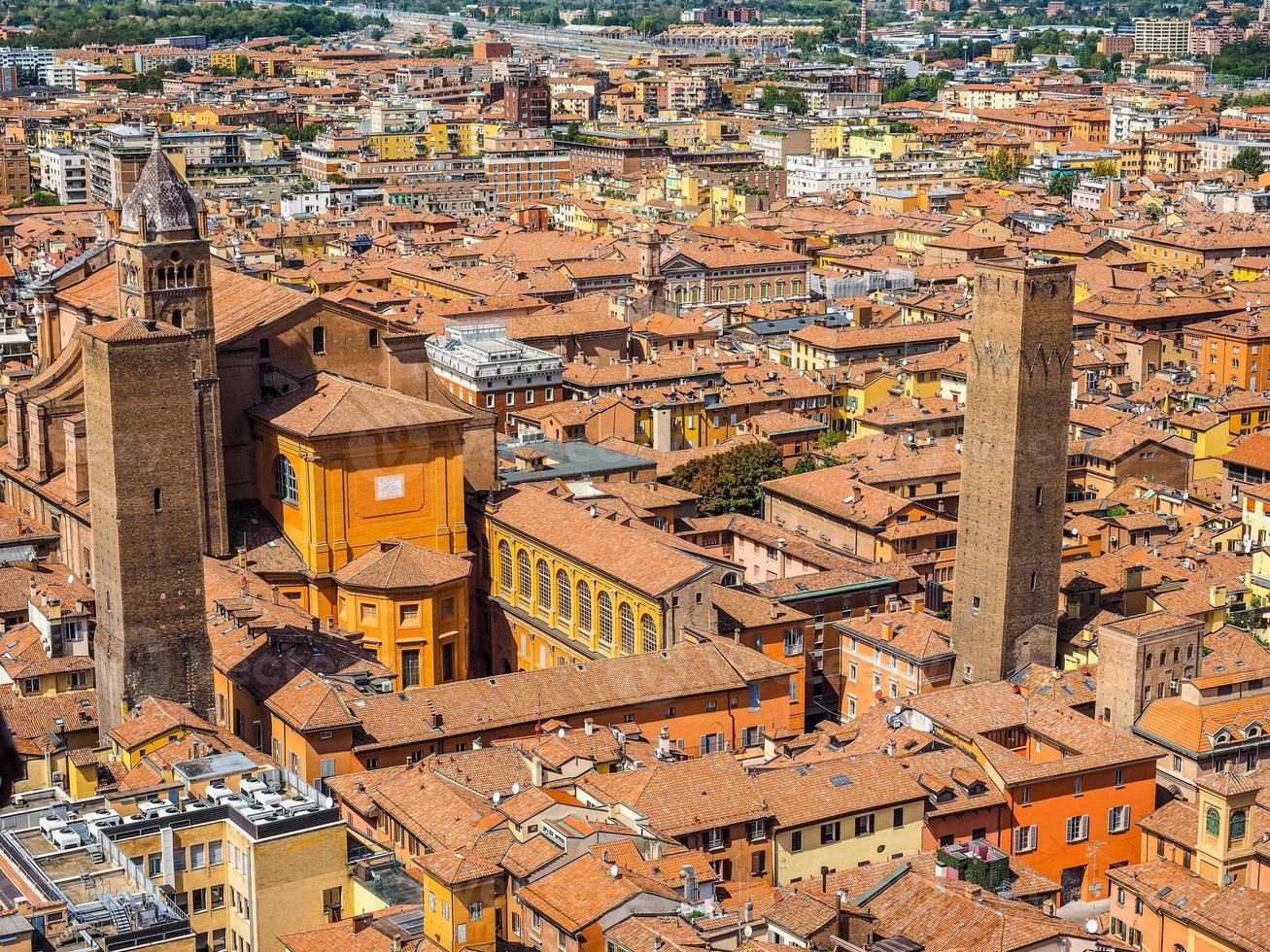 HDR Aerial view of Bologna photo