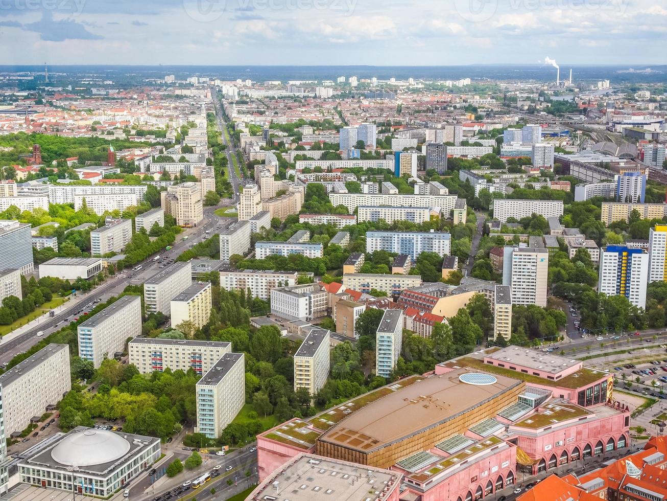 HDR Berlin aerial view photo