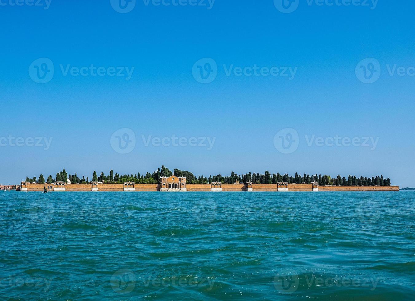 HDR San Michele cemetery island in Venice photo