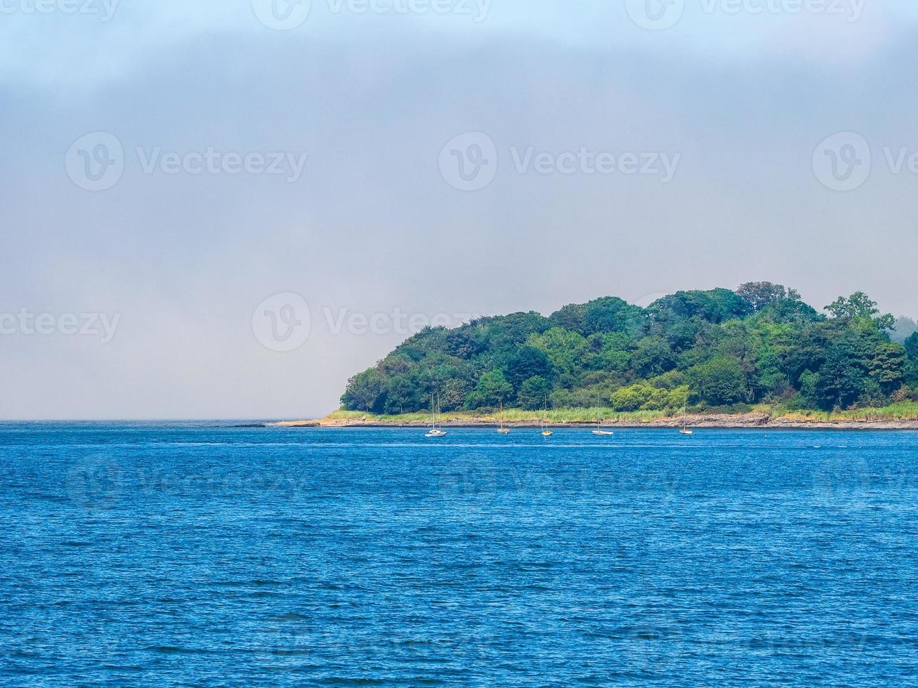 hdr firth of adelante en edimburgo foto