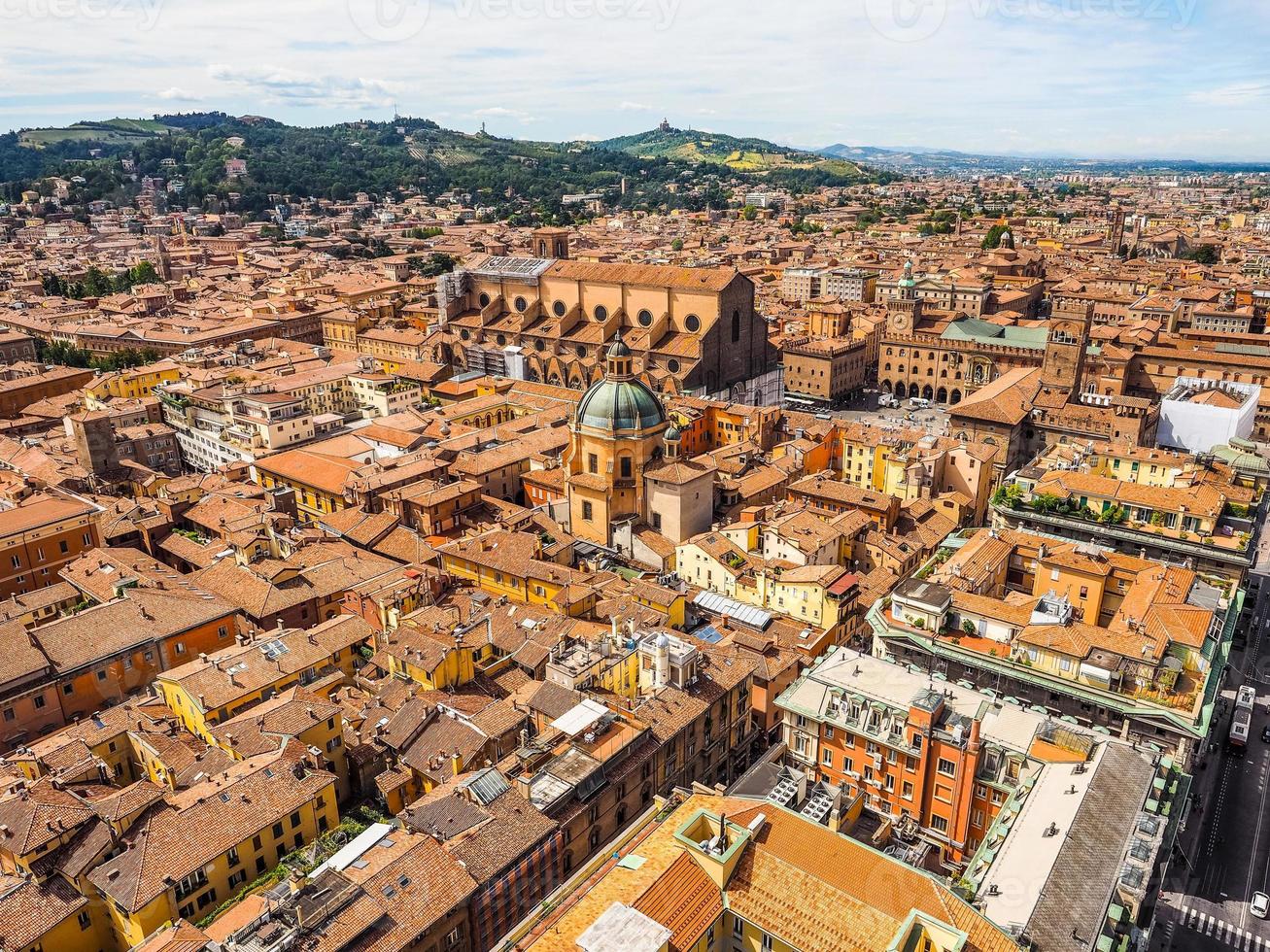 HDR Aerial view of Bologna photo