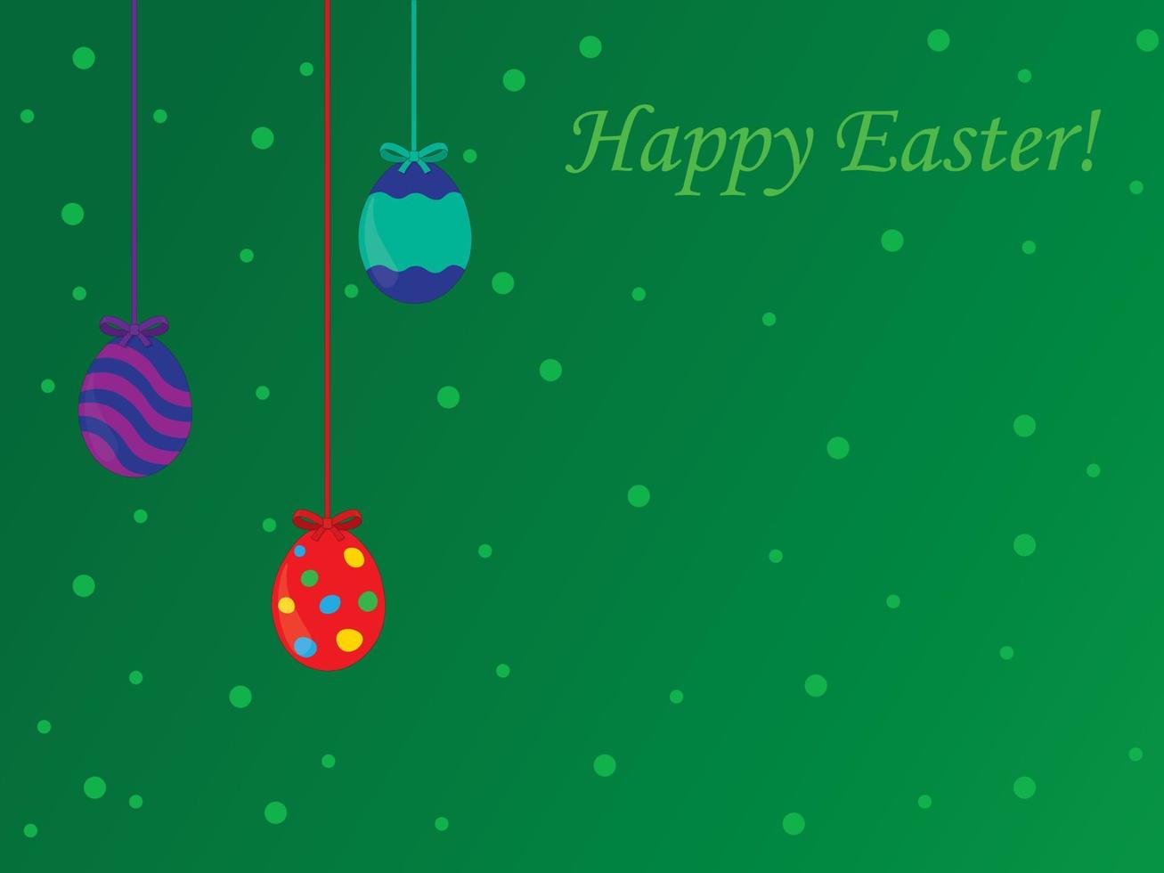 Happy easter congratulation card vector illustration