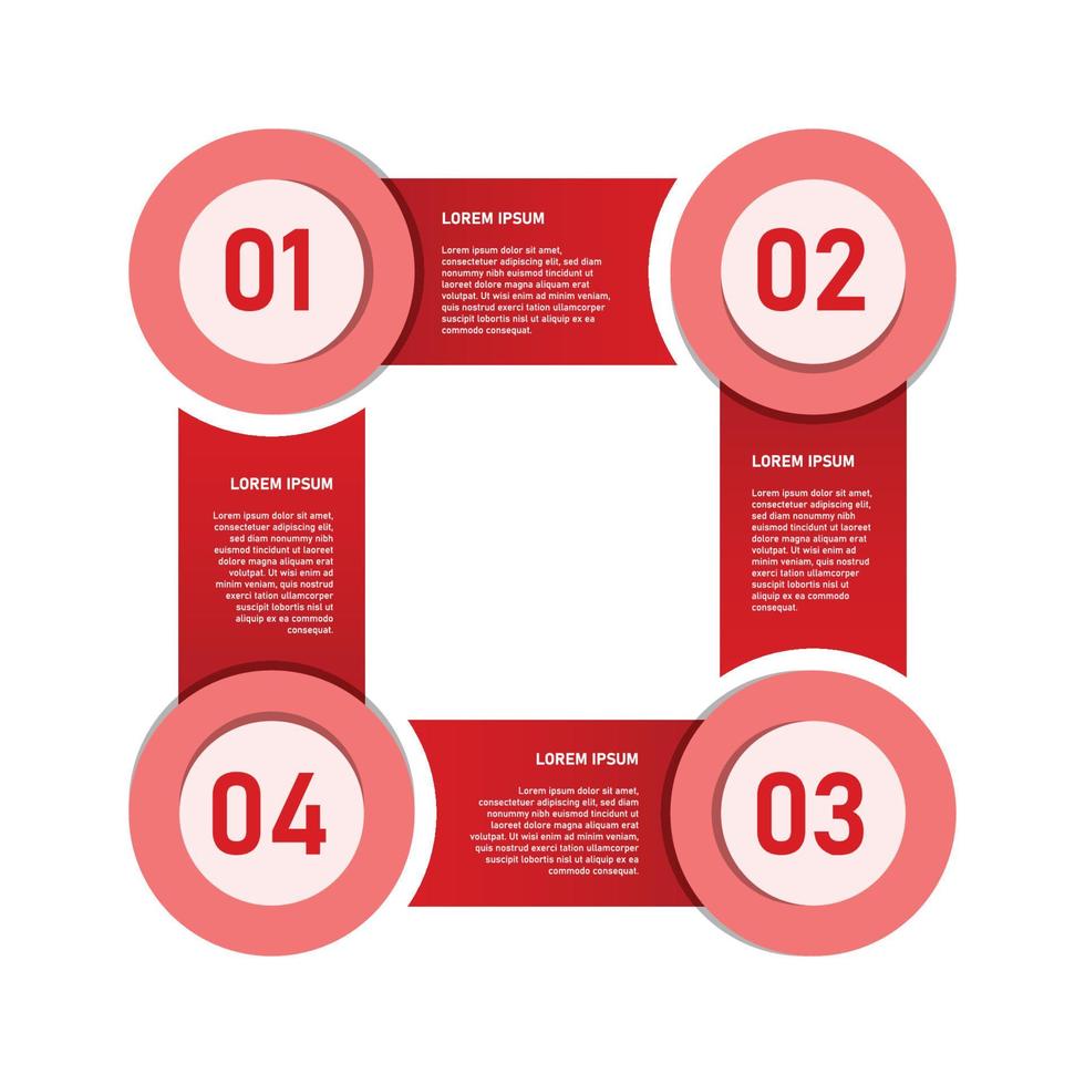 pink and red infographic chart design vector