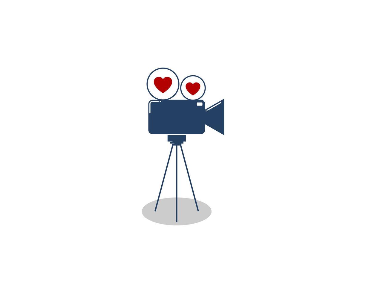 Video camera with love inside 6961466 Vector Art at Vecteezy