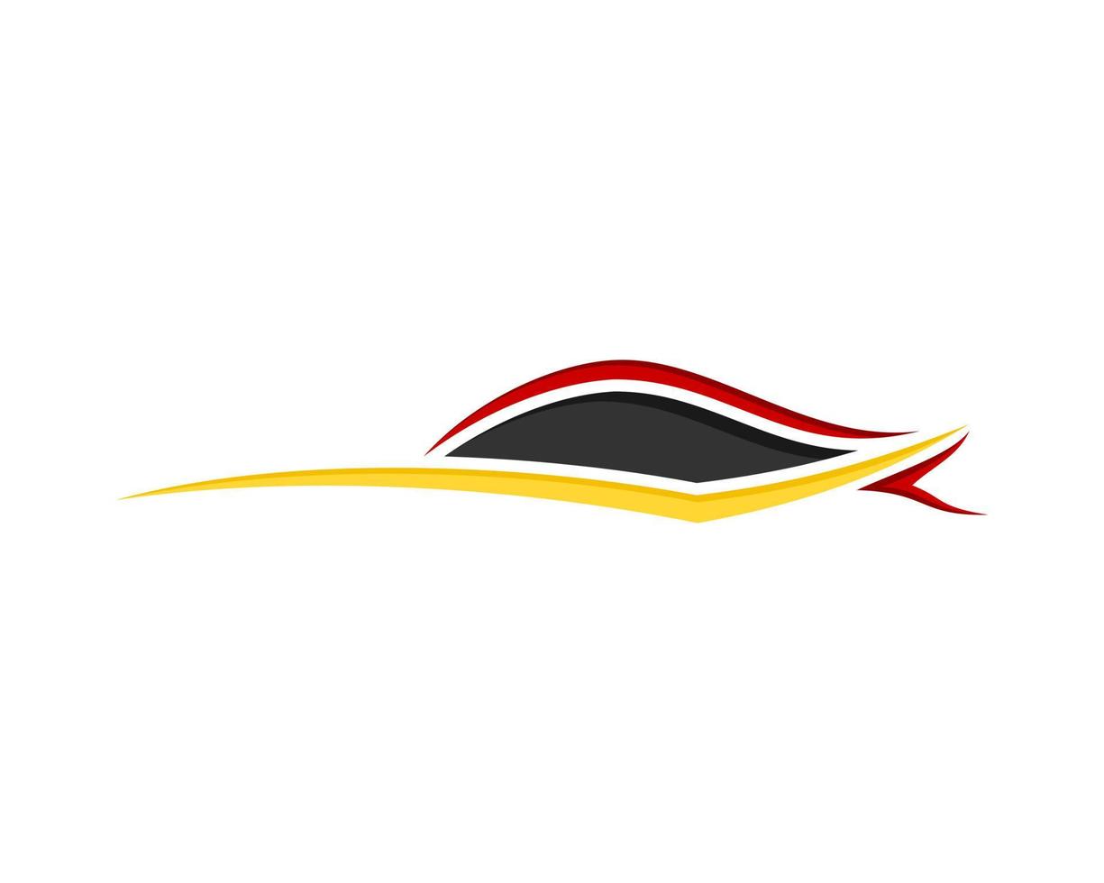 Abstract and modern sport car with line style vector