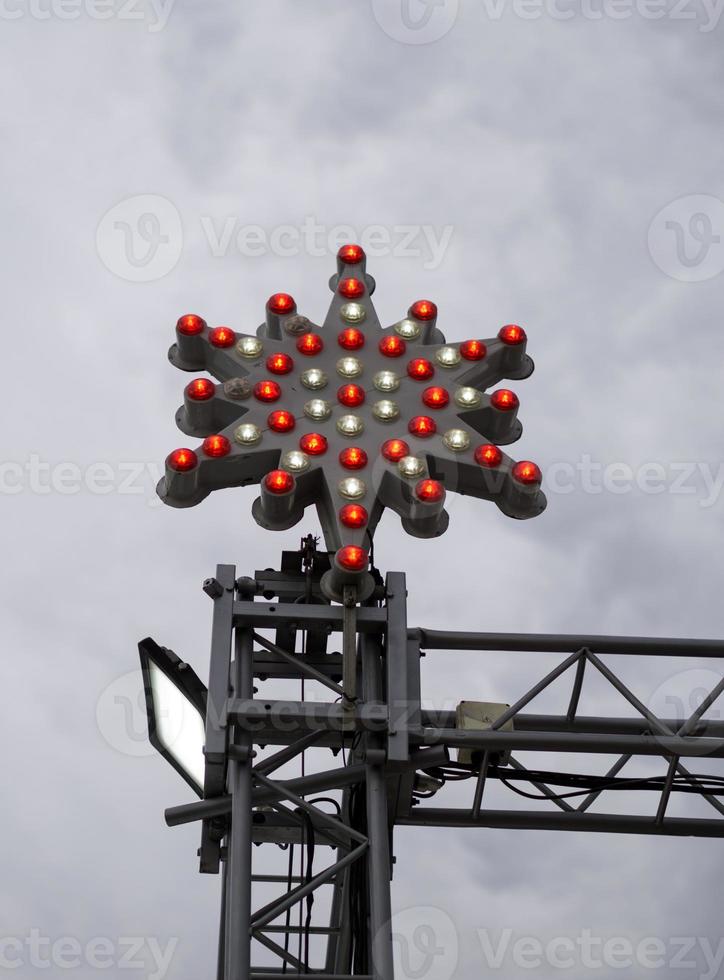 Decorative light star shaped photo