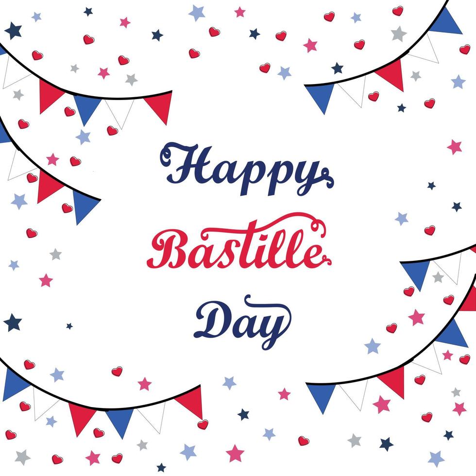 Bastille day celebration illustration vector