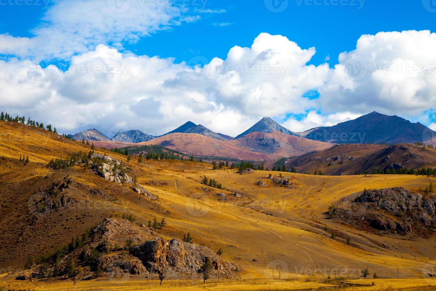 Beautiful landscape with clouds photo