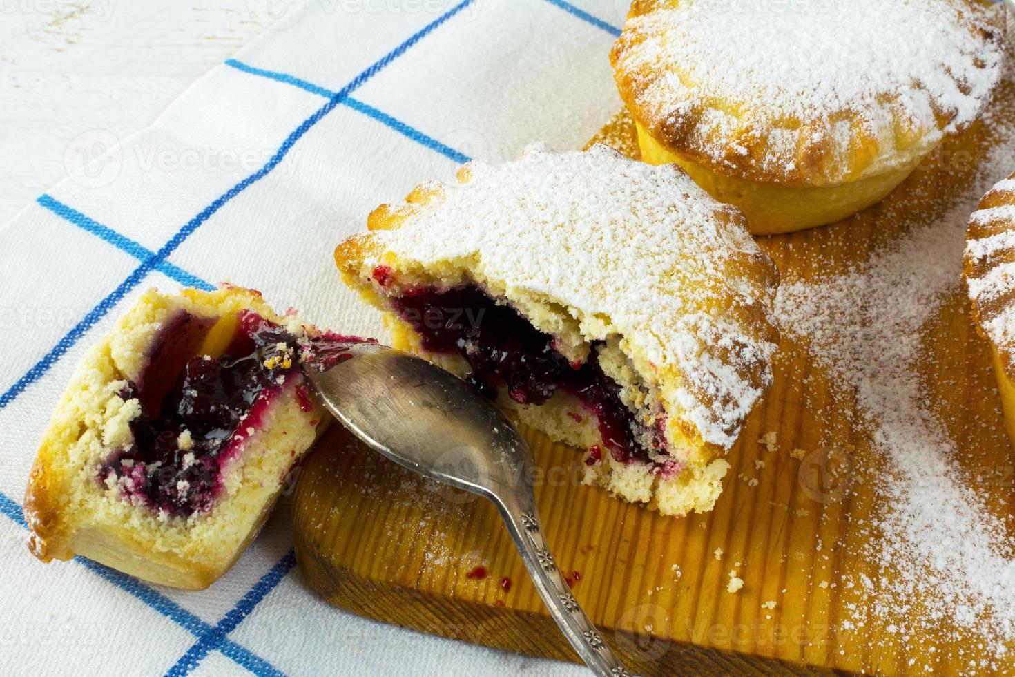 pastel de mermelada pequeño, primer plano foto