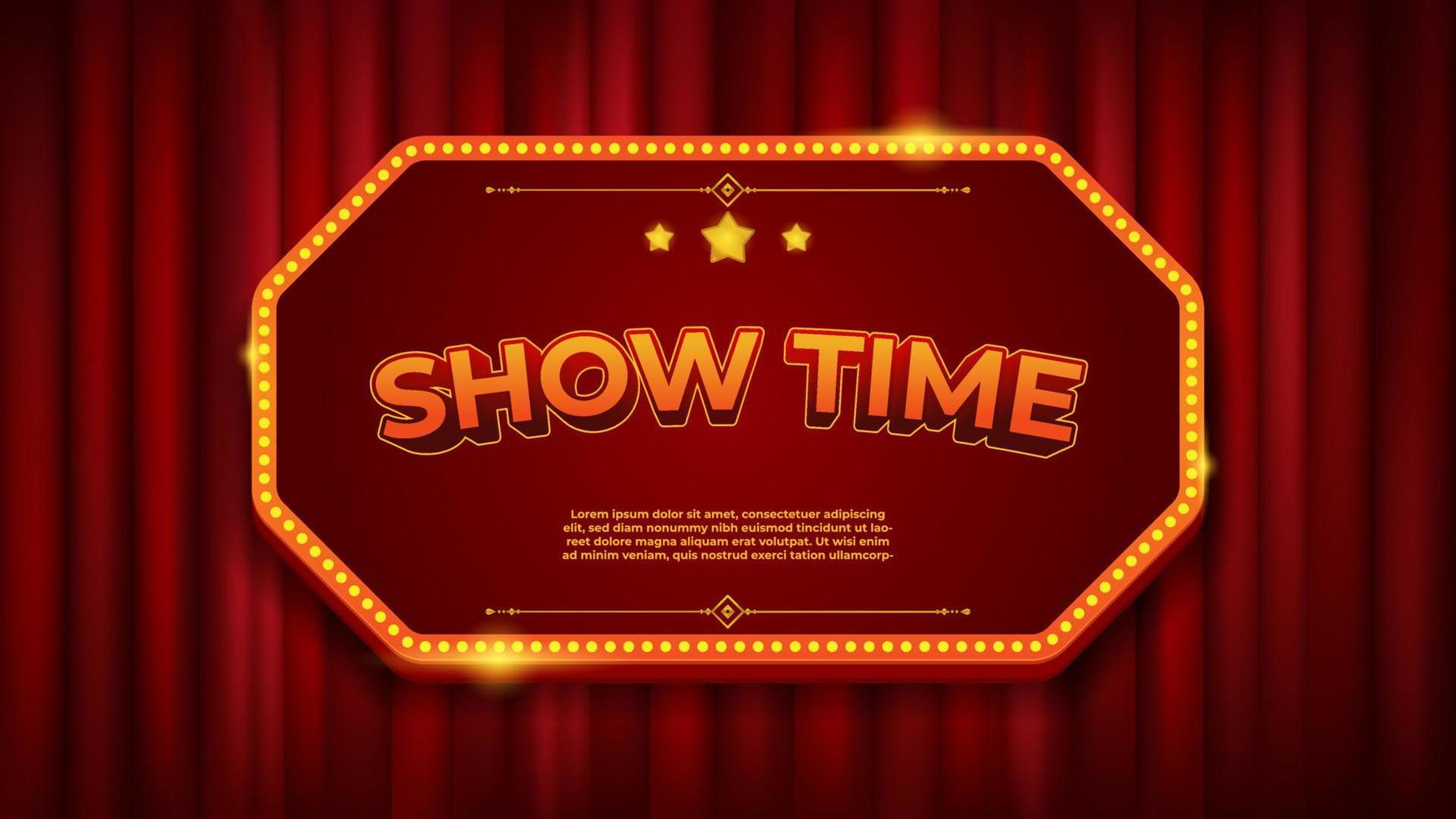 Cinema theater mockup with red curtains background design. template background. vector