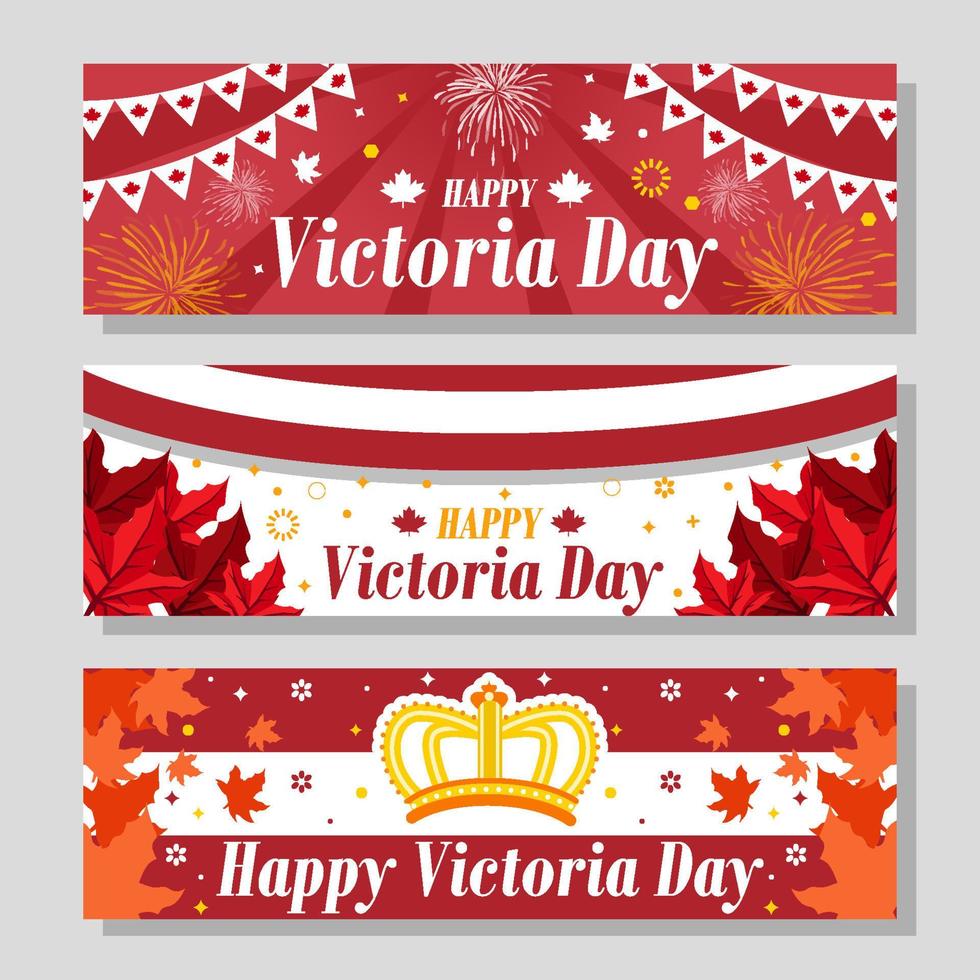 Happy Victoria Day Banner vector