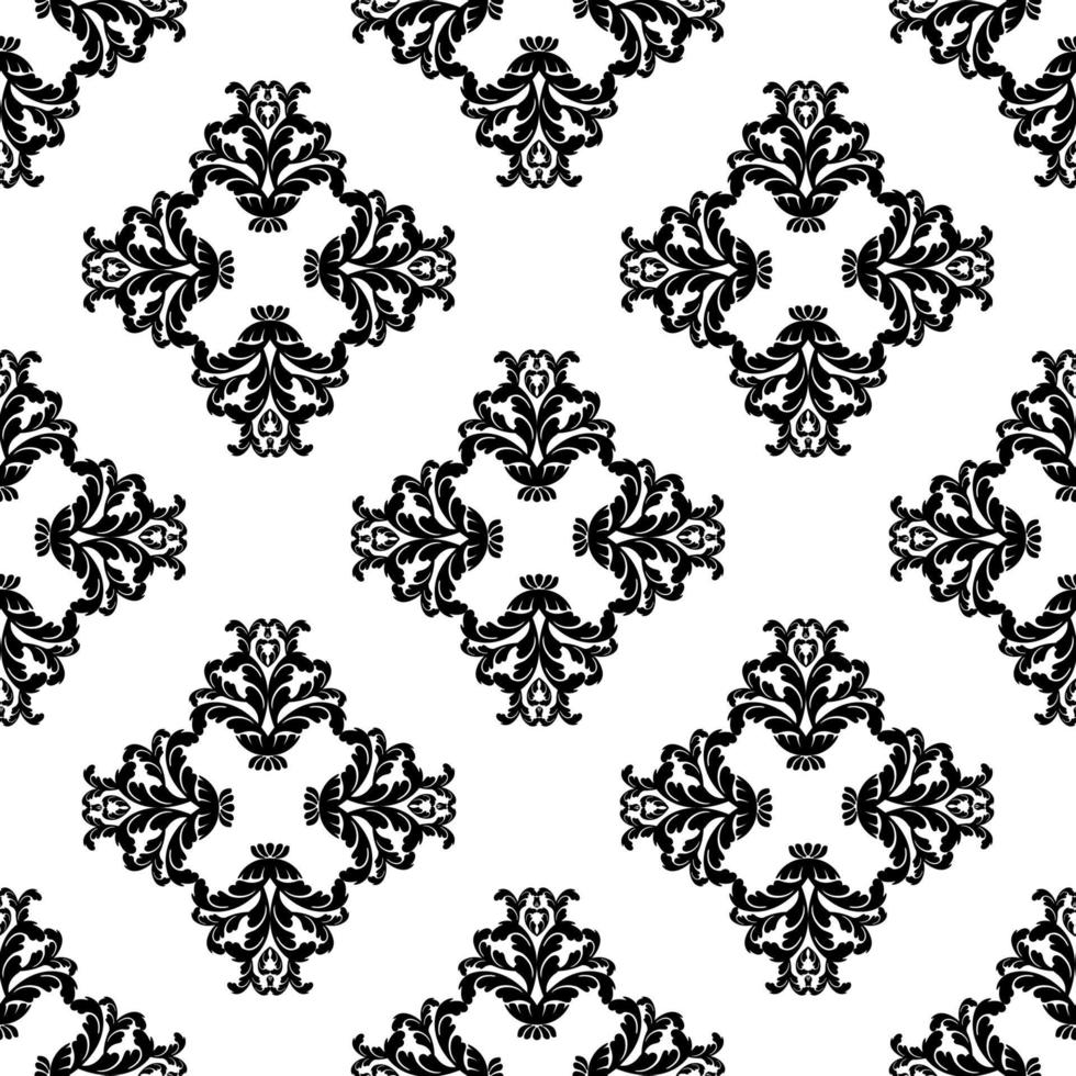 Remolino de ornamento de pergamino barroco vintage de damasco vectorial. remolino del escudo heráldico del monograma victoriano. retro floral patrón de hojas frontera follaje antiguo acanto caligrafía grabado tatuaje. patrones sin fisuras vector